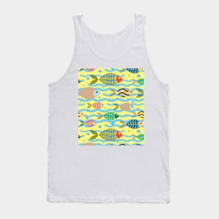 Fishes Swimming Right Tank Top